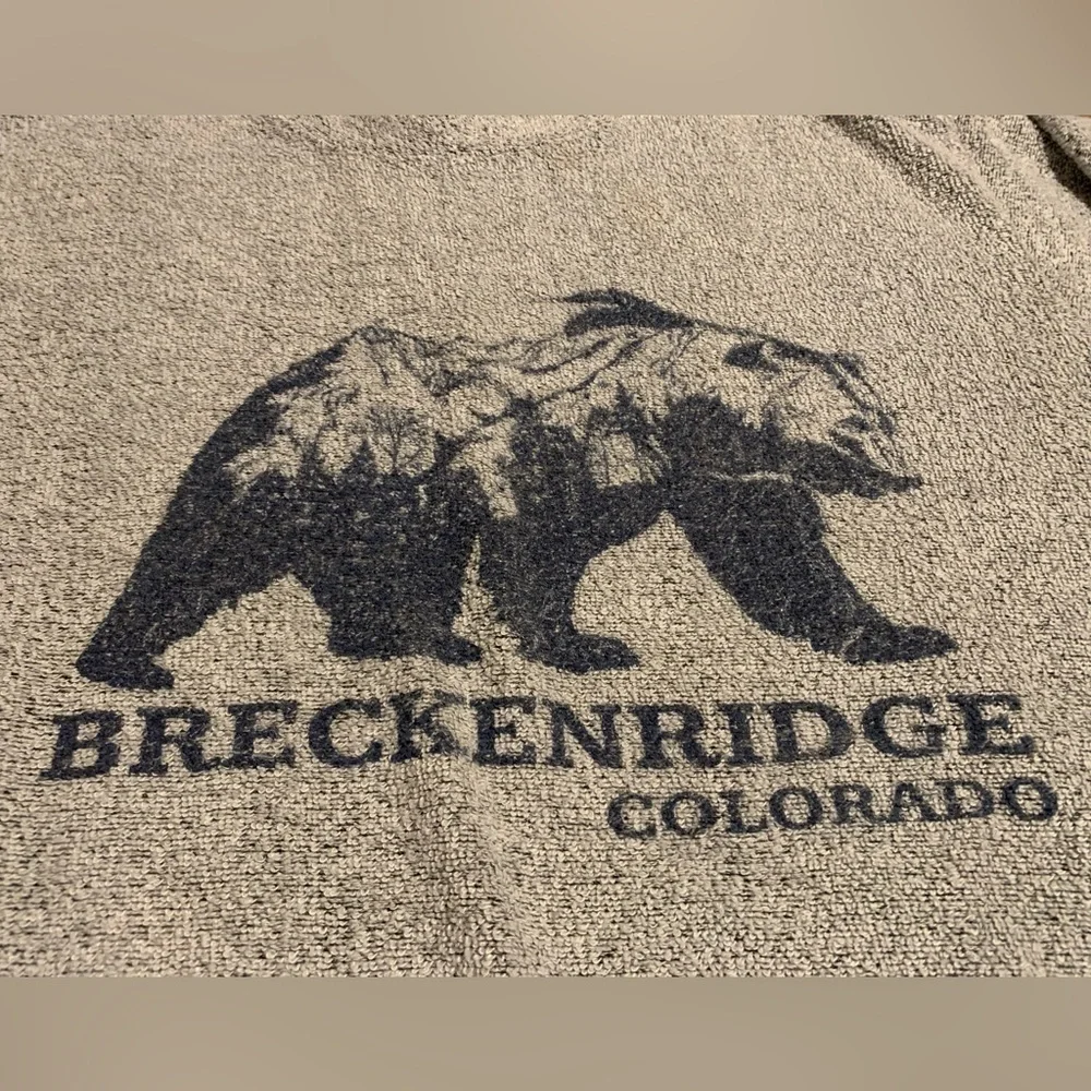EUC location graphic sweatshirt Breckenridge Colorado size large , textured - Picture 3 of 5